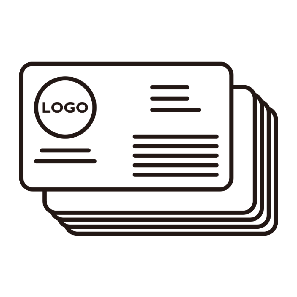 Single Sided SPOT Colour Name Card 300PCS